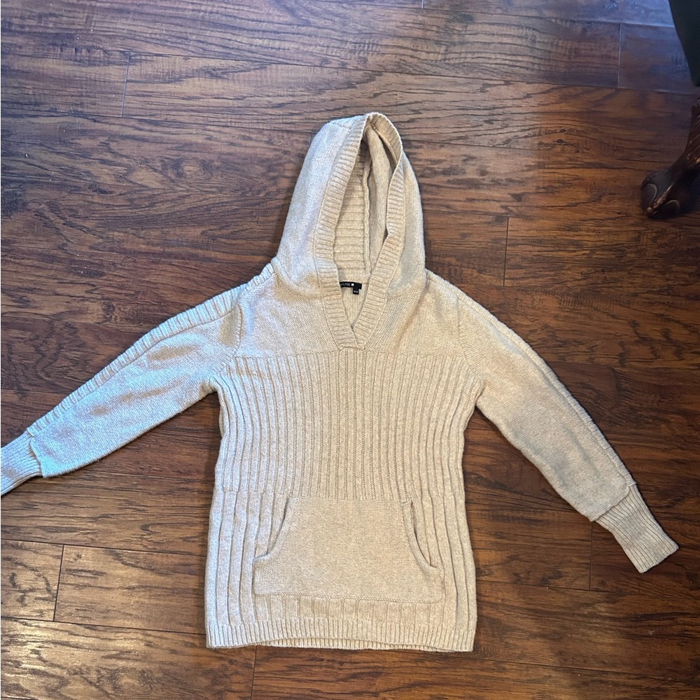 Bylyse Beige Hooded Sweater